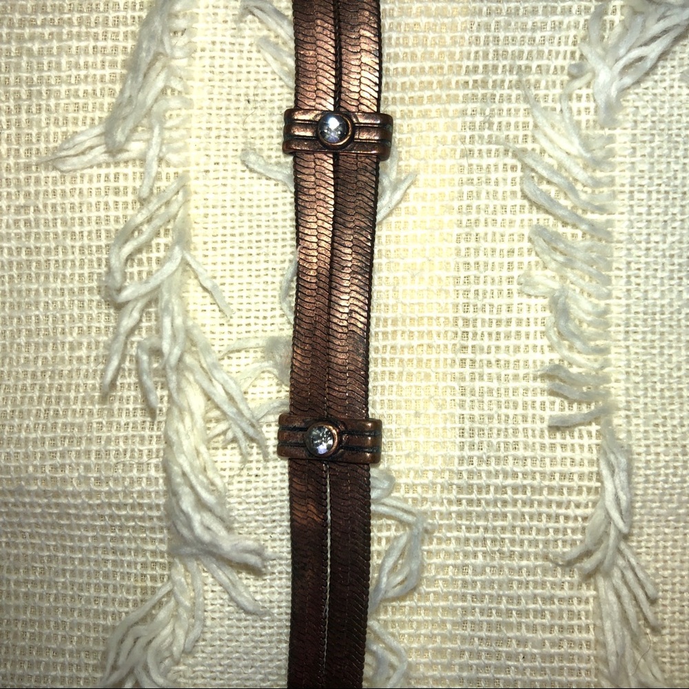 🎄Copper diamond studded choker